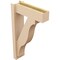 Ekena Millwork 6-in W x 18-in D x 30-in H Funston Block Rough Cedar Woodgrain TimberThane Outlooker, Primed Tan OUTUR060X18X30FST44RCPR - alternate 5